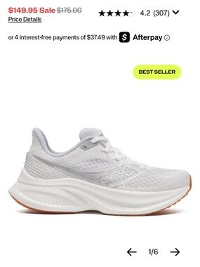 Saucony Women’s White Running Shoes - Lightweight Cushioning